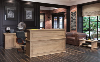 Стойка ресепшен RMS 090 Дуб девон
