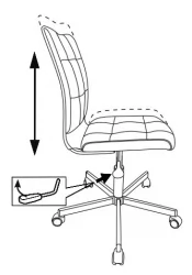 Кресло для оператора Бюрократ CH-330M Молочный экомех