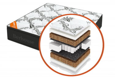 Матрас Mega кокос 20 TFK Gray Night (Berhouse) Размер: 800х1900 мм 