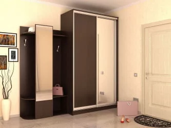 Черный шкаф-купе Хит-23-12-15 Аруба Венге