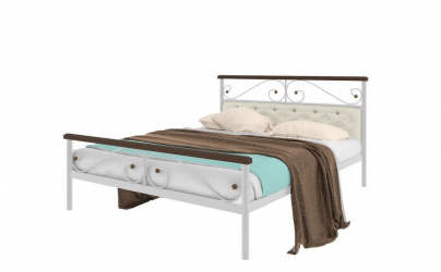 Кровать Эсмеральда plus мягкая 1600х1900 Белая