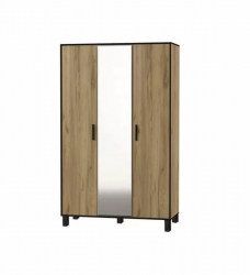 Комплект мебели для спальни Лофт №01 Дуб Крафт Золотой Черный