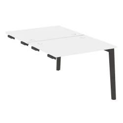 Стол-приставка двойной к опорным элементам ONIX WOOD OW.D.SPR-1.8 Белый Бриллиант/Темный