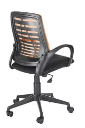 Кресло Ирис люкс TW Черный-оранжевый