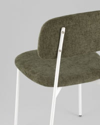 Стул Чао зеленый белые ножки / Chao