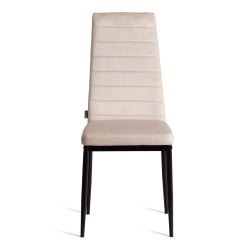 Стул Easy (mod. JSC02-1) металл, флок, 41 х 52 х 96 см, beige (молочный) HLR2 / черный