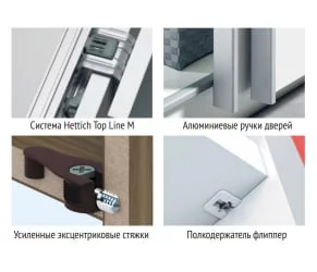 Шкаф-купе трехдверный Прайм 1800 ДСП/Зеркало/ДСП Венге