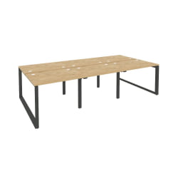 Рабочая станция на О-образном м/к ОНИКС О.МО-Д.РС-6.1.7 Тиквуд Светлый/Антрацит / ONIX O.MO-D.RS-6.1.7