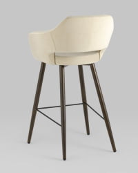 Стул барный Саймон Б велюр Бежевый