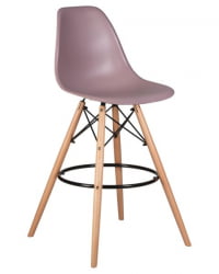Стул барный ДОБРИН ДСВ БАР (ножки светлый бук, цвет сиреневый (П-04)) 2 шт / DOBRIN DSW BAR (P-04))