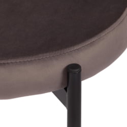 Стул REVO (mod. 7033) ткань/металл, 47х54х82 см, высота до сиденья 47 см, темно-серый barkhat 14/черный