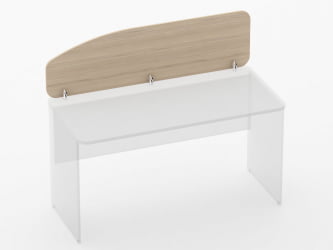 Экран разделительный Glassy 5.12.14 Орех