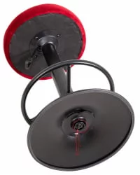 Табурет барный DOBRIN BRUNO BLACK велюр Бордовый  MJ9-43