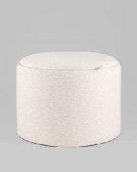 Пуф с ящиком Хюгге L букле бежевый