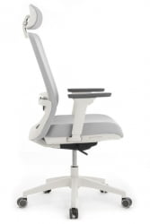 Кресло Ворк В-218C ВХИТЕ Светло-серый / Work W-218C WHITE