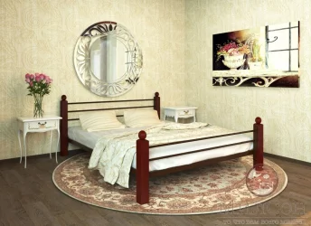 Кровать Милана Lux plus 1400х2000 Коричневая