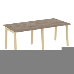 Стол переговорный (2 столешницы) ОНИКС ВООД ОВ.ПРГ-2.1 Тиквуд Темный/Светлый / ONIX WOOD OW.PRG-2.1