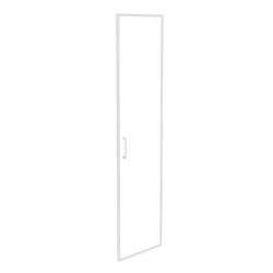 Фасад стекло в раме высокий правый (лакобель, белый) ONIX O.SR-1(R) white