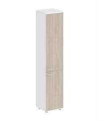 Шкаф высокий правый Sigma SG.812.WH.OD.OD.R Белый Дуб темный