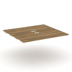 Двойной стол-приставка к двум опорным тумбам/шкафам CОНCЕПТ CН.ДСПР-008 Сандал Янтарный Белый / CONCEPT CN.DSPR-008