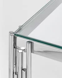 Журнальный столик ГЭТСБИ 55x55 Серебро