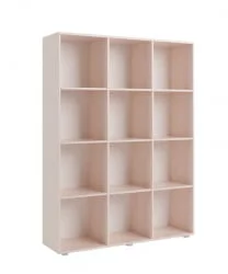 Стеллаж без фасадов ДМ12 Дуб млечный/ясень шимо темный