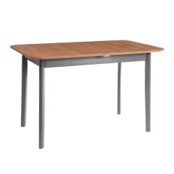 Стол Соната Люкс раздвижной/Sonata Lux extension table массив сосны, антик /графит, 120-(150)х75х73 см