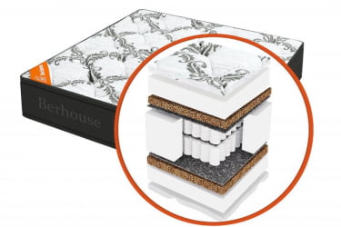 Матрас MEGA MULT кокос ППУ 20 MultiPocket Gray Night (Berhouse) Размер: 1600х2000 мм 