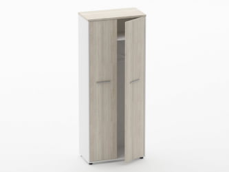 Шкаф для одежды 4 широкий Дека 10.19.301 Дуб Сантана светлый/Белый / Deka