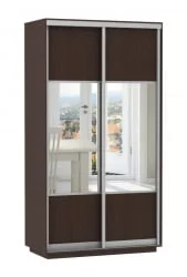 Шкаф-купе двухдверный Экспресс Дуо Комби 1200х2200х Венге / 1200х2200h