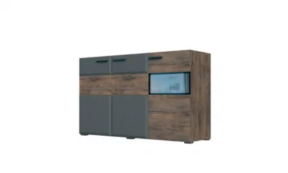 Тумба трехдверная Рио 1500 Таксус Смоки софт