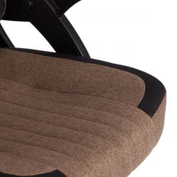 Кресло iWolf ткань, черный/коричневый