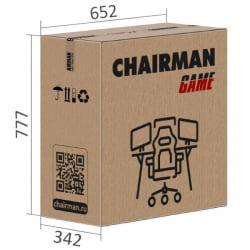 Кресло геймерское CHAIRMAN GAME 15 черный/голубой/белый