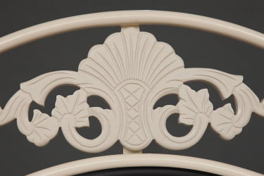 Туалетный стол CANZONA (столик/зеркало + стул) белый