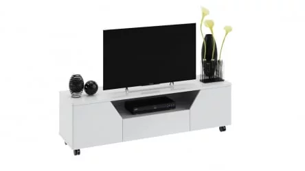 Тумба ТВ тип 4 Diamond Белый глянец