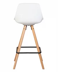 Стул полубарный DOBRIN RONNI Белый ZL-W-02