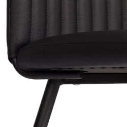 Стул обеденный Monte Carlo TREND, экокожа, черная, 49х51х93 см