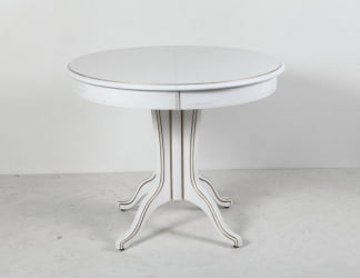 Стол обеденный Орион-5 (d1200) тон 1 с золотой патиной