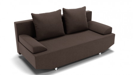 Диван велюр Сити (ЗР) Цвет фасада: Коричневый; Тип: Прямой; Материал фасада: Металл/Велюр