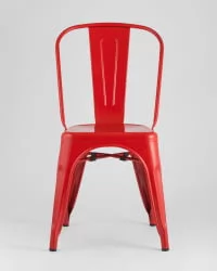 Стул TOLIX с высокой спинкой Красный глянцевый