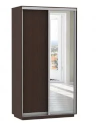 Шкаф-купе двухдверный Экспресс Дуо Медиум 1200х2400х Венге / 1200х2400h