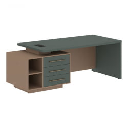 Стол руководителя левый VELION VCT 2190 L Нефрит Кобра