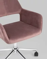 Стул офисный Ross велюр Розовый