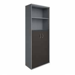 Шкаф высокий широкий Riva А.СТ-1.6 Венге/Металлик