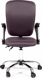 Офисное кресло для оператора CHAIRMAN 9801 Chrome темно-серый