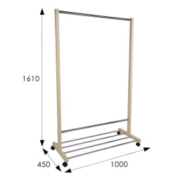 Вешалка общественная В 35Н Слоновая кость