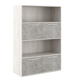 Шкаф высокий с горизонтальной нишей B-TONE BTN36154231 Сосна Бетон светлый