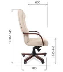 Кресло руководителя CHAIRMAN 480 WD Бежевый