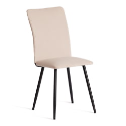 Стул обеденный La Rousse NEW, велюр, бежевый/черный, 7, 45x55x93 см