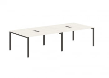 Бенч-система 4-местная ЕДИС ЕУВСТ 3113 Ясень Траун Мокко / EDIS EUWST